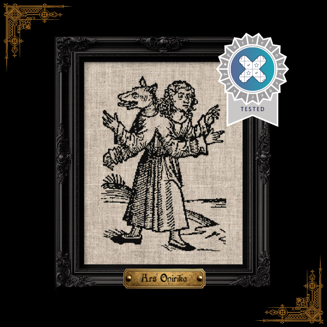 Medieval Werewolf - Cross Stitch Pattern
