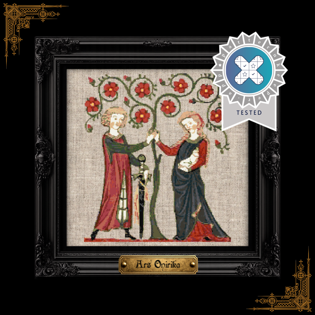 Medieval Codex (II) - Codex Manese Cross Stitch Pattern