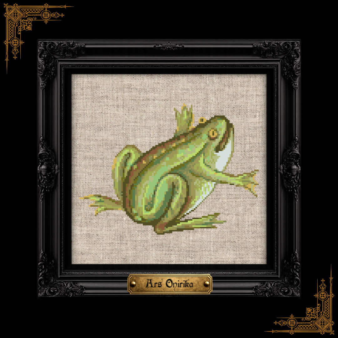 Medieval Frog - Cross Stitch Pattern