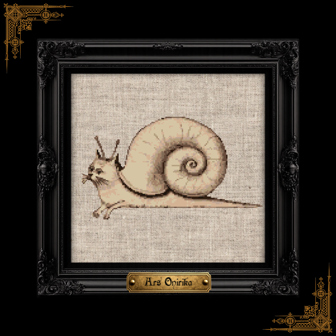 Snail Cat - Cross Stitch Pattern