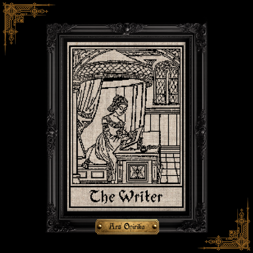 Medieval Writer - Cross Stitch Pattern