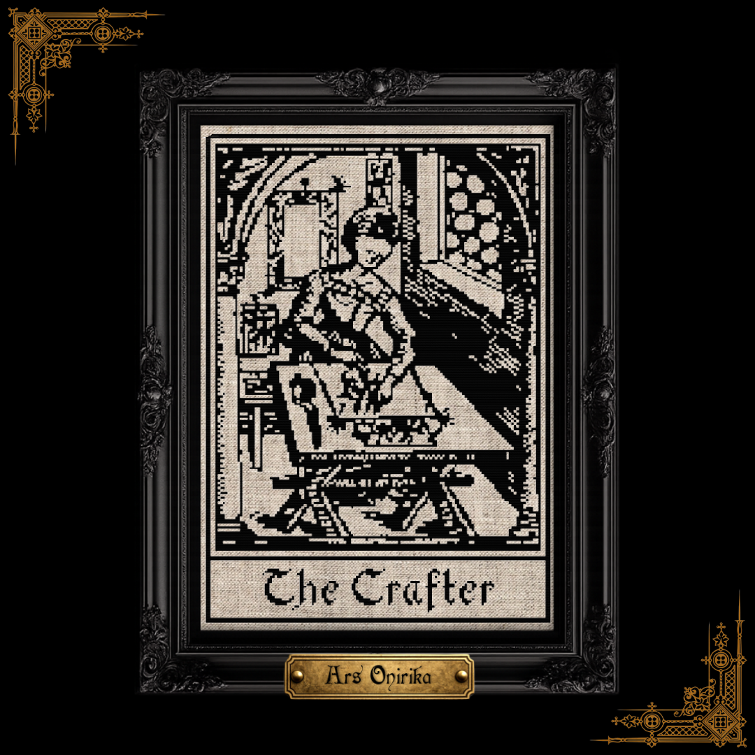 Medieval Crafter Woman - Cross Stitch Pattern