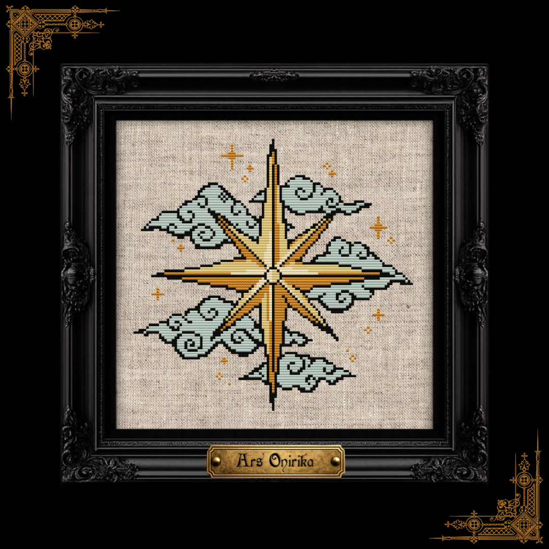 Celestial Star - Medieval Charm - Cross Stitch Pattern