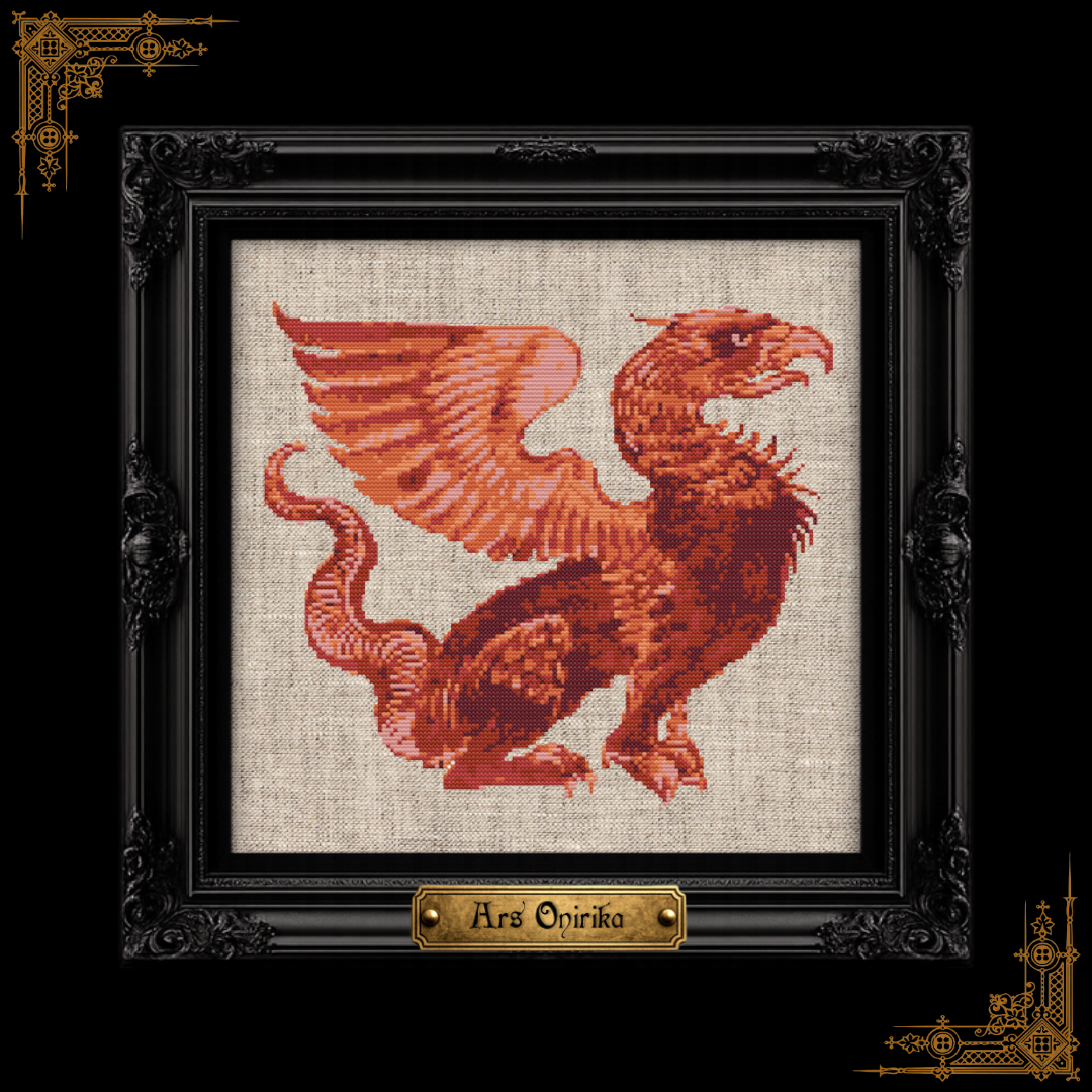 Medieval Griffin - Cross Stitch Pattern