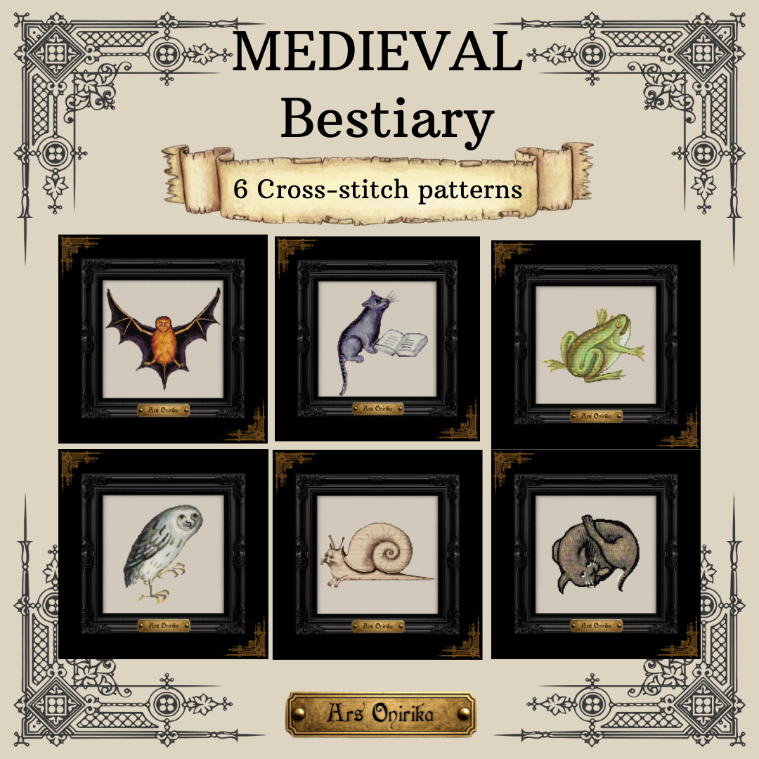 Medieval Bestiary Bundle - Cross Stitch Pattern