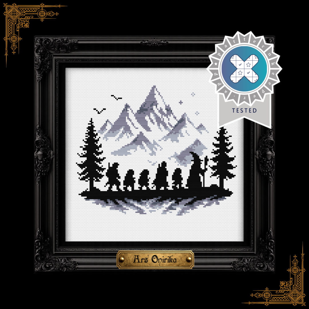 The Fellowship Journey LOTR - Cross Stitch Pattern