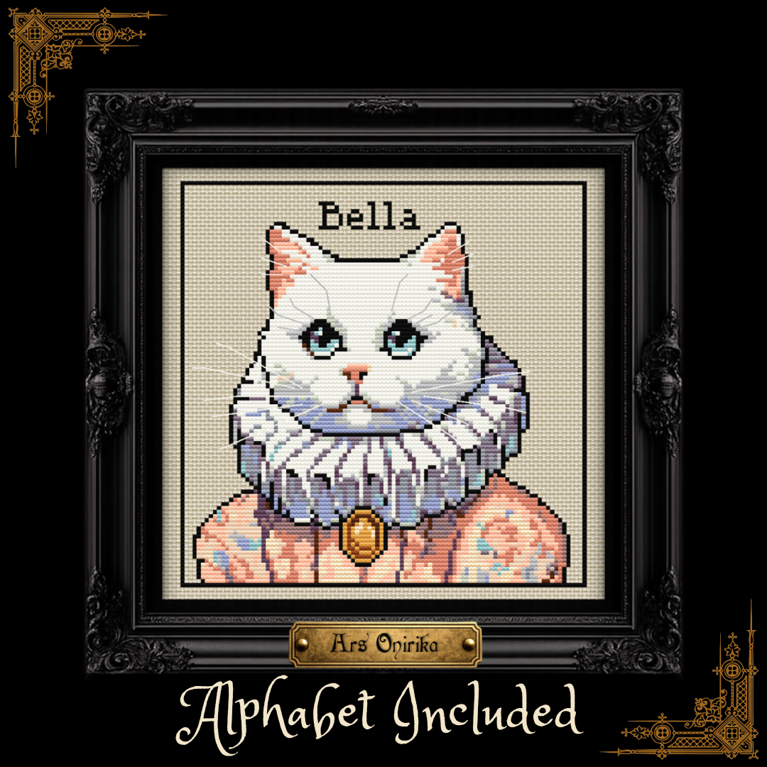 Custom Victorian Pet Portrait - Cross Stitch Pattern