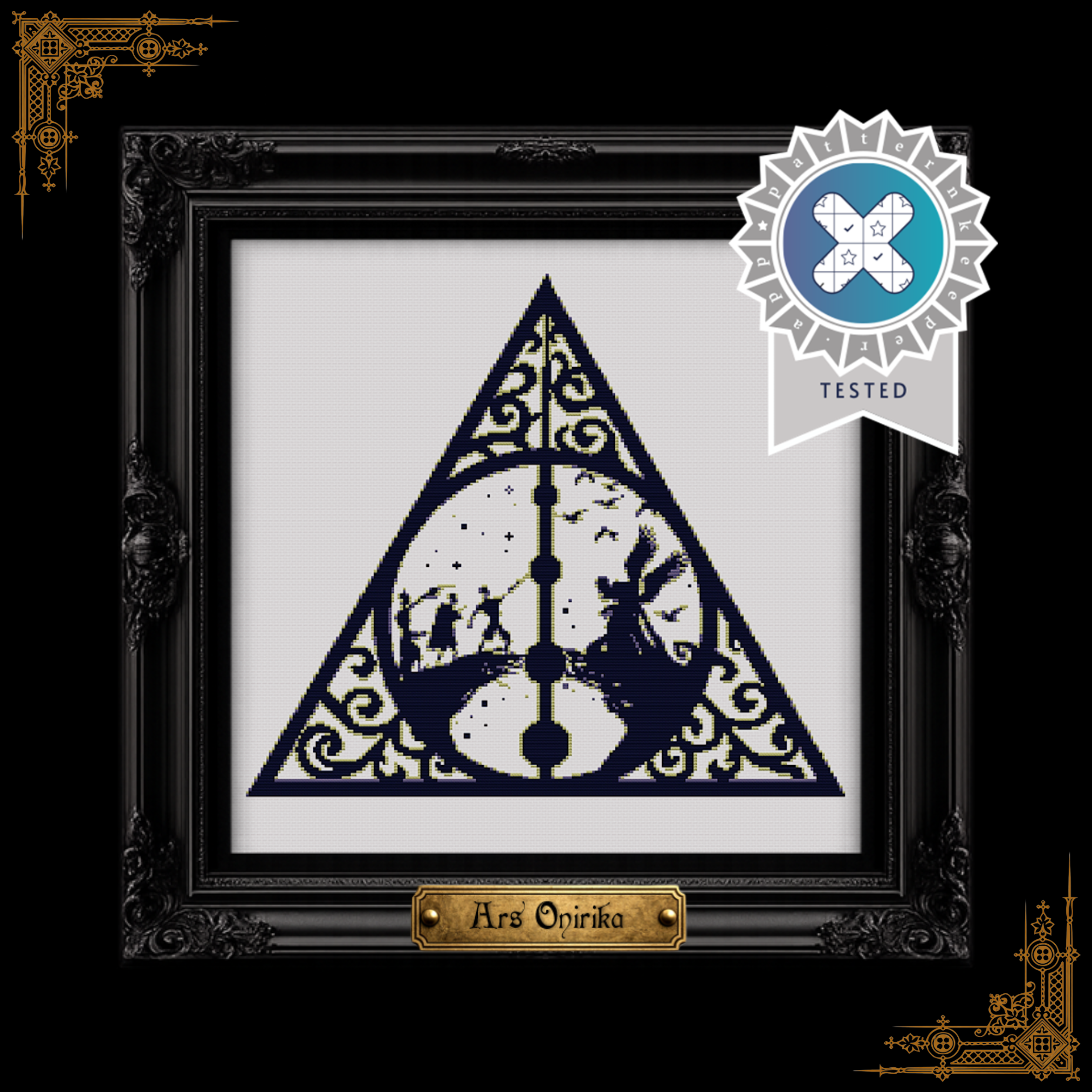 The Deathly Hallows - Cross Stitch Pattern