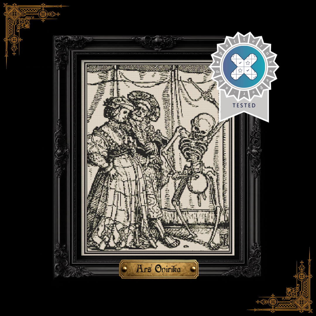 Death And The Noblewoman - Cross Stitch Pattern