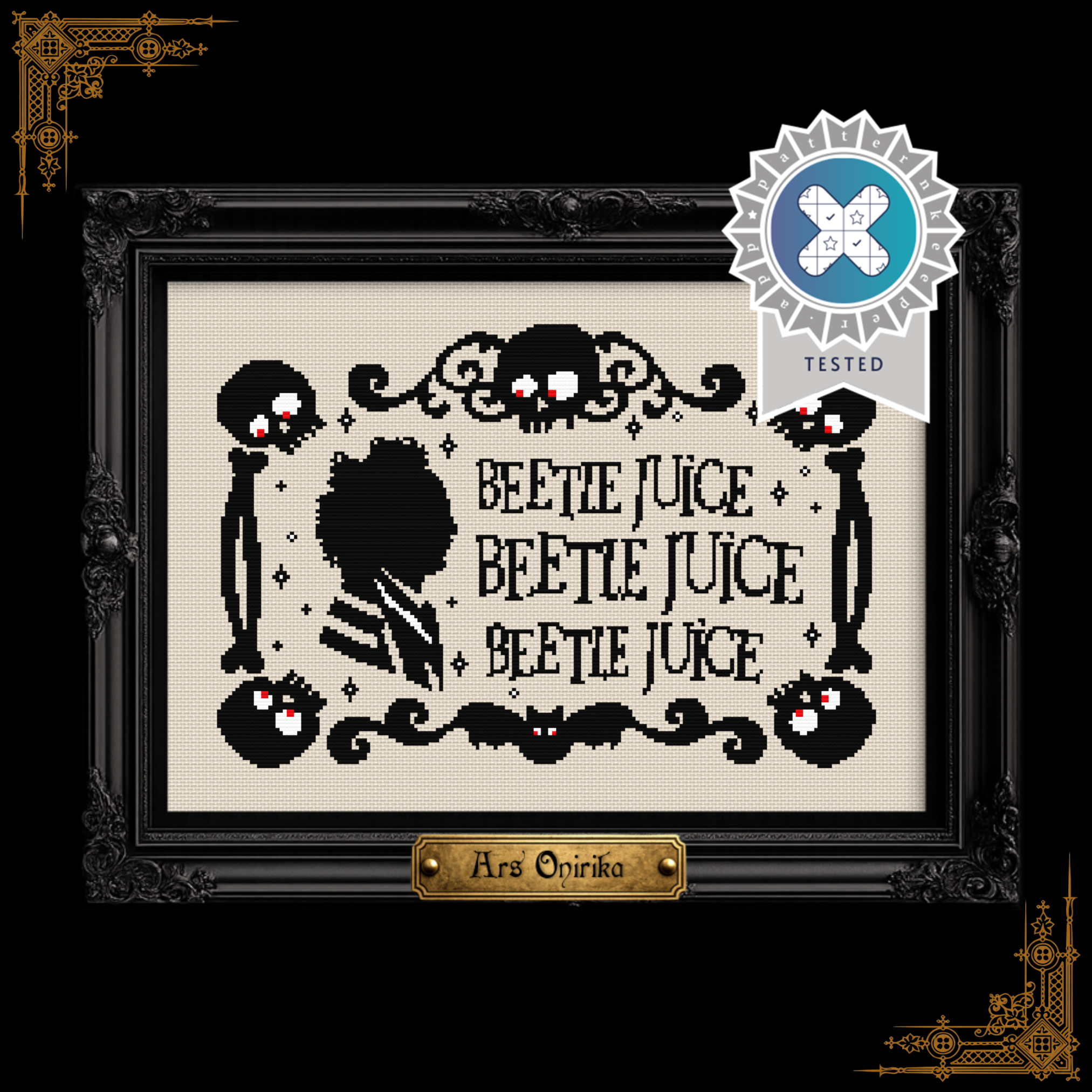 Beetlejuice - Cross Stitch Pattern