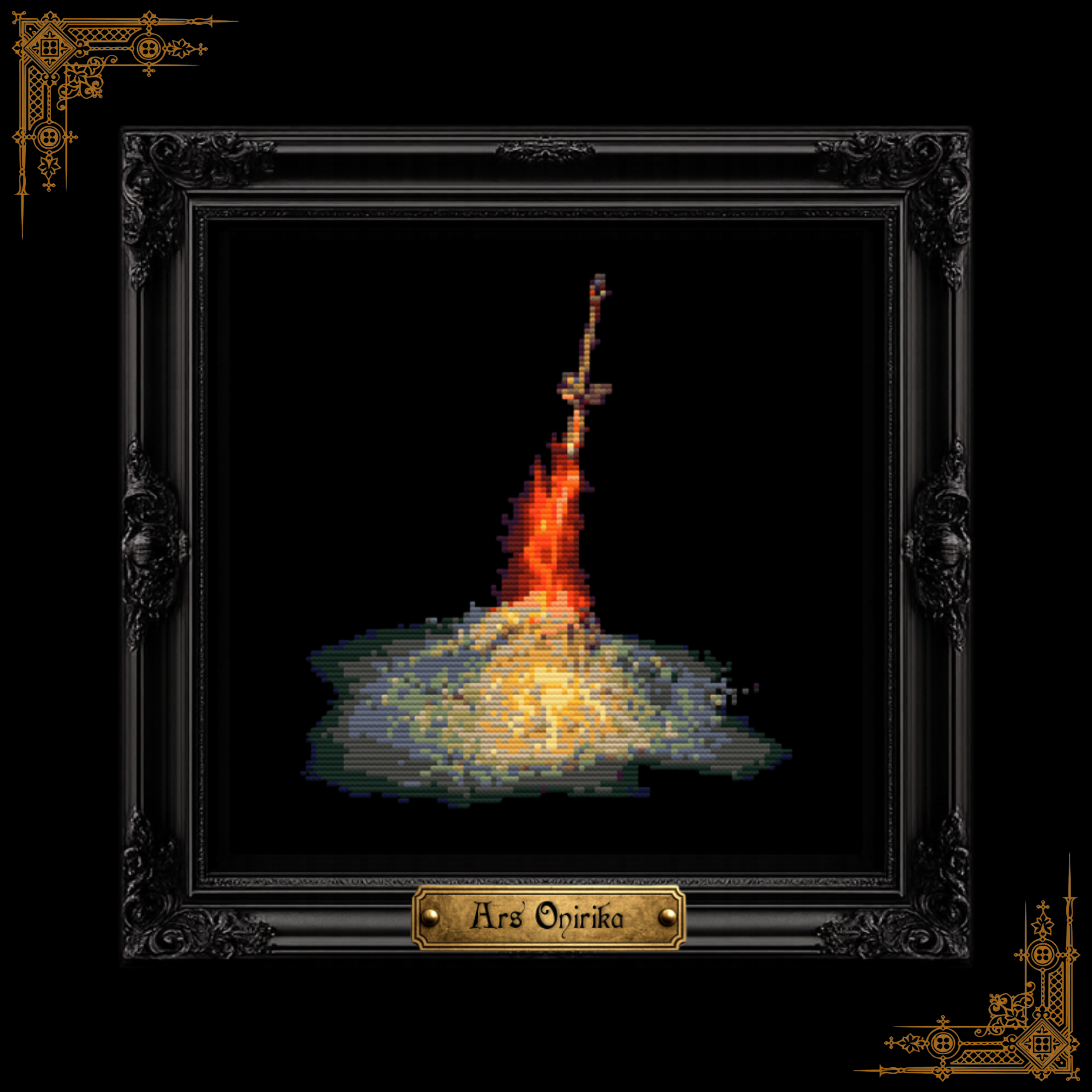 𝐃𝐀𝐑𝐊 𝐒𝐎𝐔𝐋𝐒 𝐁𝐎𝐍𝐅𝐈𝐑𝐄 – 𝐂𝐫𝐨𝐬𝐬 𝐒𝐭𝐢𝐭𝐜𝐡 𝐏𝐚𝐭𝐭𝐞𝐫𝐧