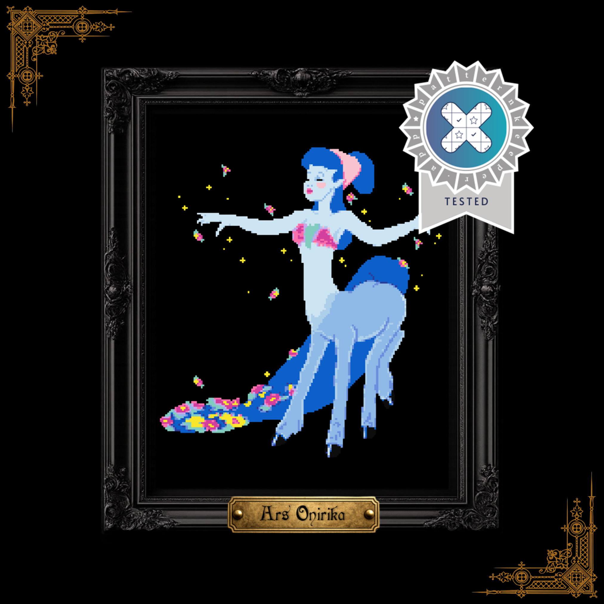 Blue Fantasy - Cross Stitch Pattern