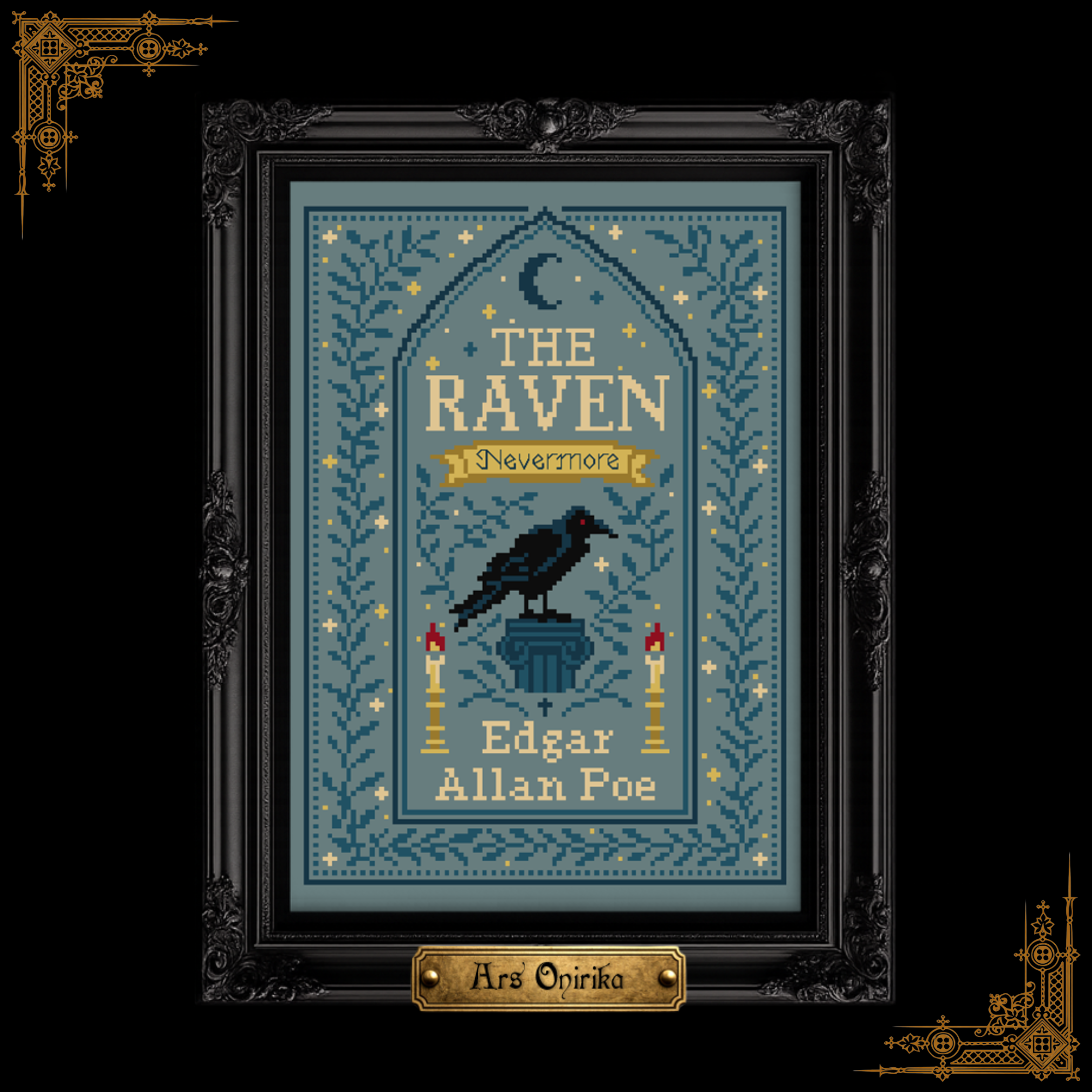 𝐓𝐇𝐄 𝐑𝐀𝐕𝐄𝐍 – 𝐂𝐫𝐨𝐬𝐬 𝐒𝐭𝐢𝐭𝐜𝐡 𝐏𝐚𝐭𝐭𝐞𝐫𝐧