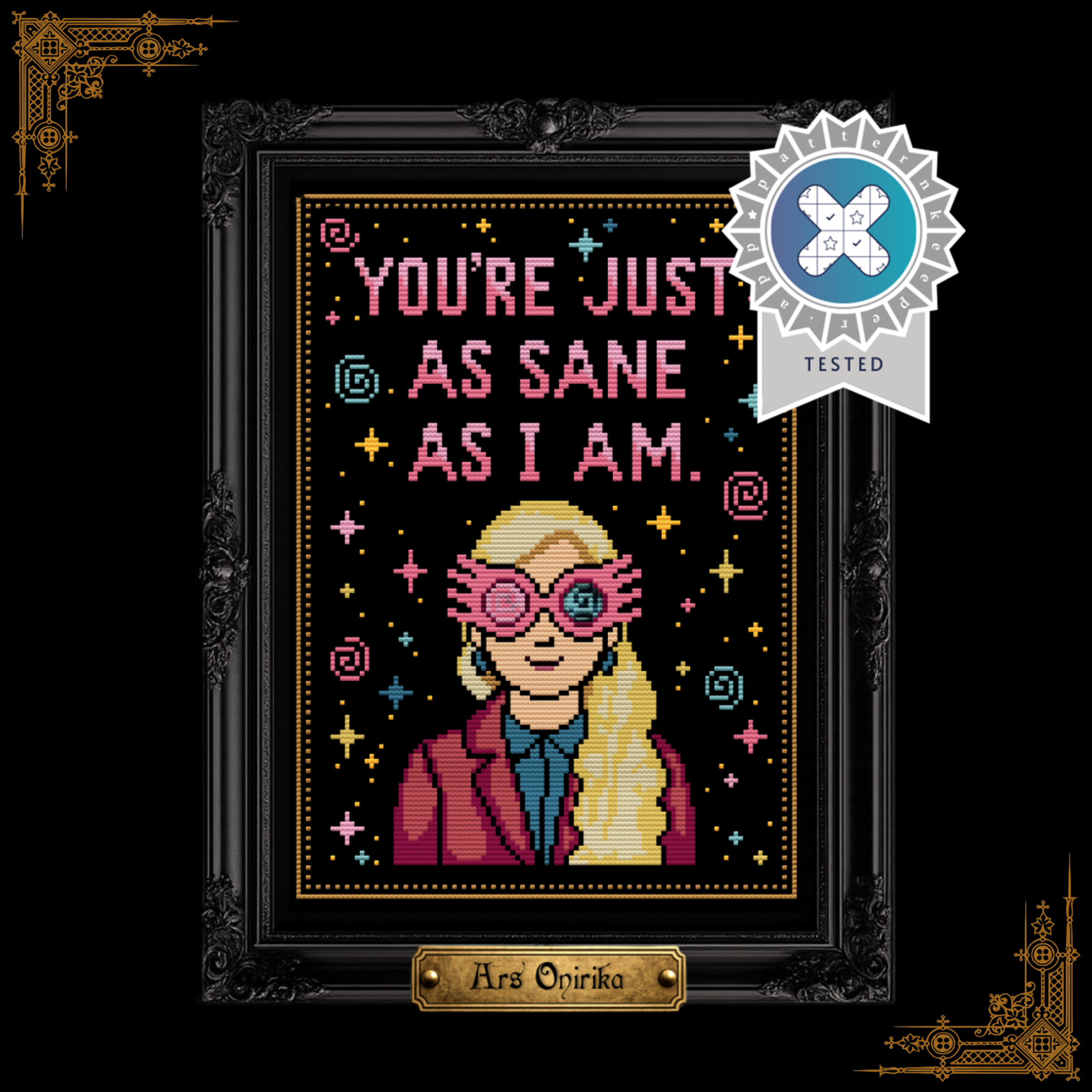 Luna's Quote - Cross Stitch Pattern