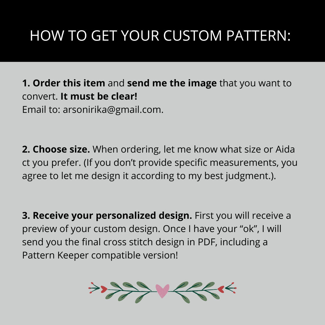 Cross Stitch Pattern Commission