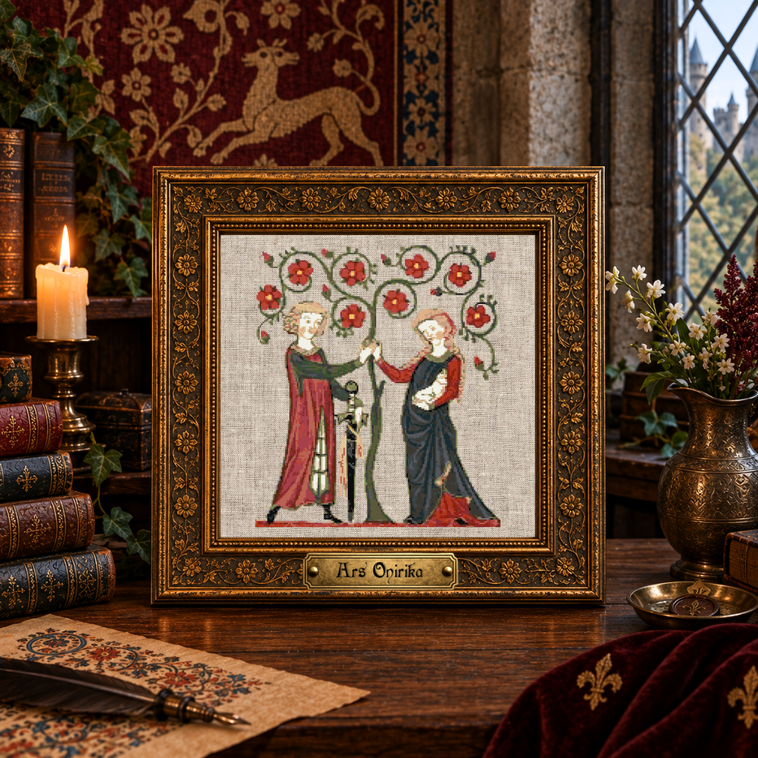 Medieval Codex (II) - Codex Manese Cross Stitch Pattern