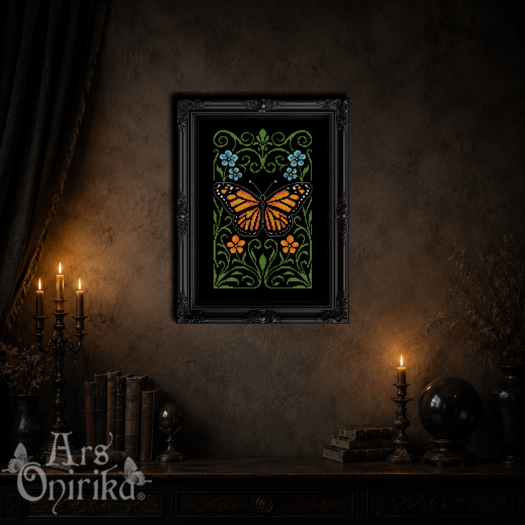Monarch Butterfly - Cross Stitch Pattern