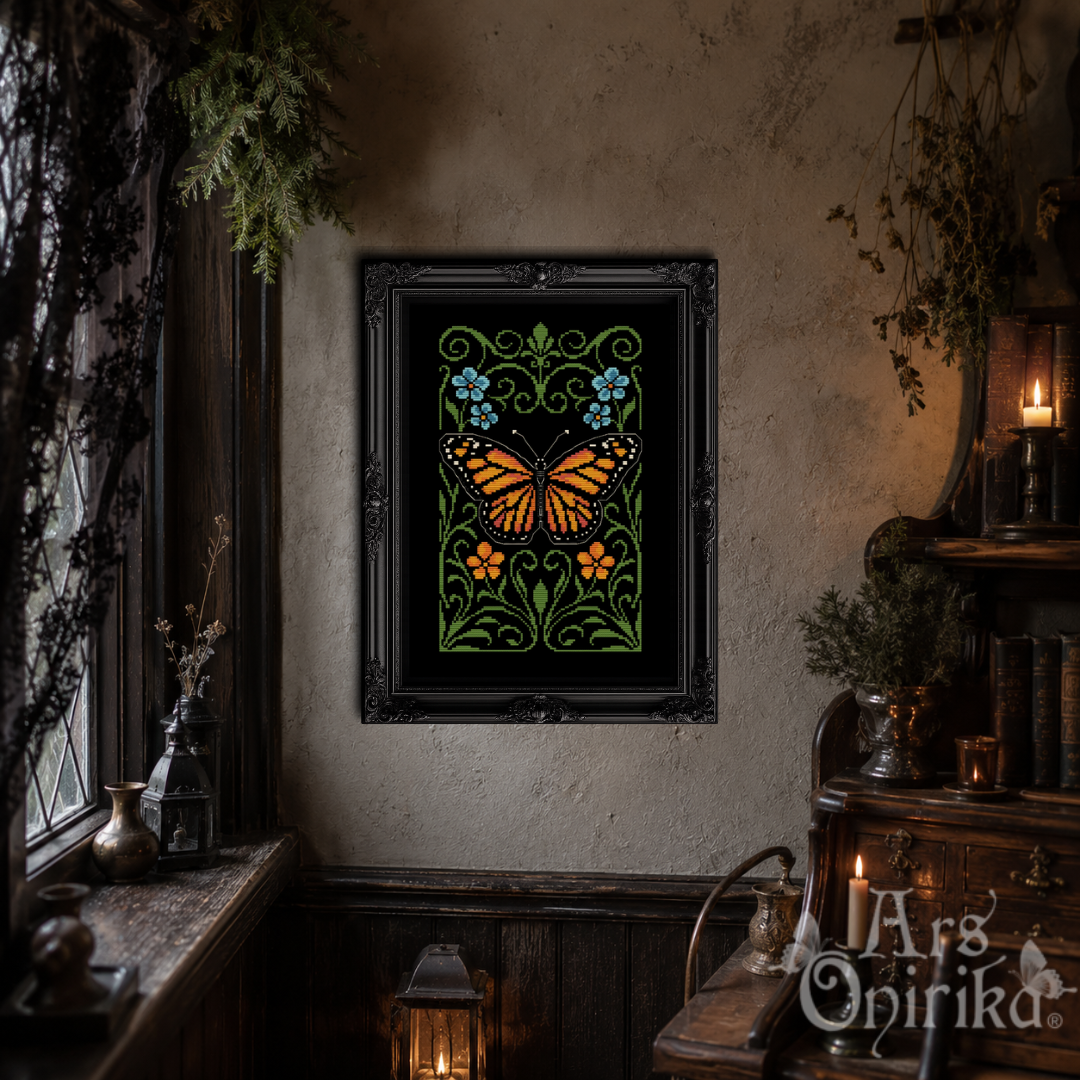 Monarch Butterfly - Cross Stitch Pattern