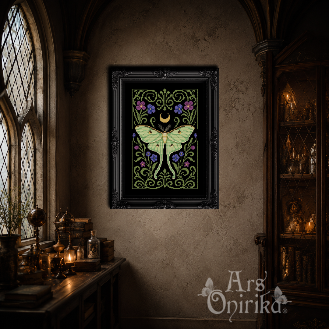 Luna Moth - Cross Stitch Pattern