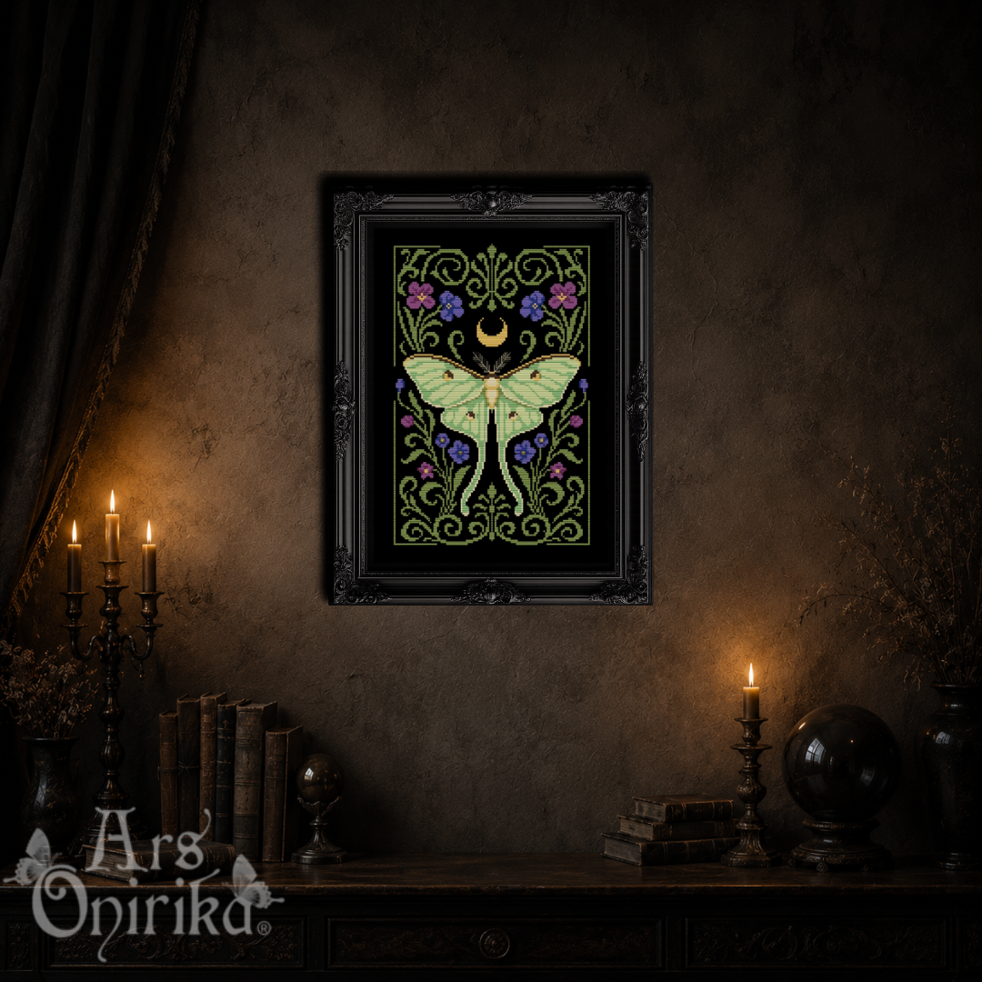 Luna Moth - Cross Stitch Pattern