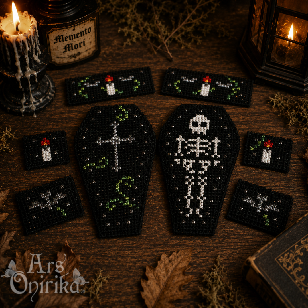 3D Coffin - Cross Stitch Pattern
