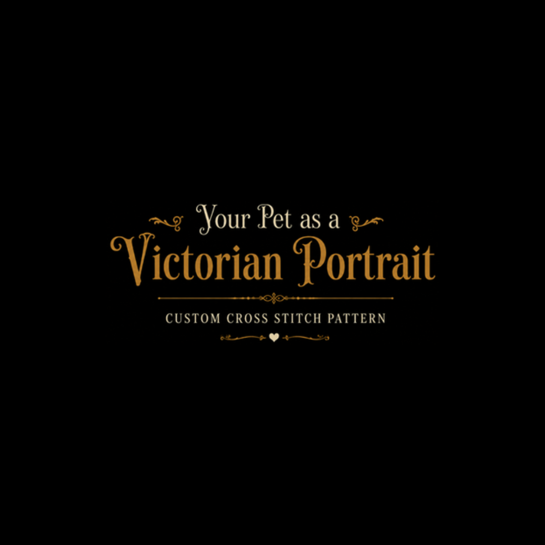 Custom Victorian Pet Portrait - Cross Stitch Pattern