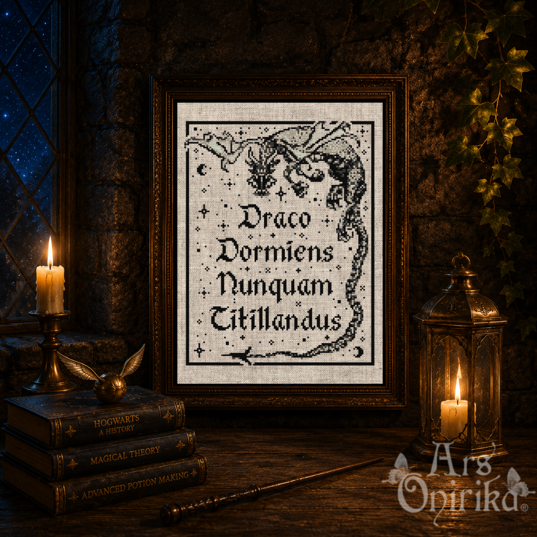 Draco Dormiens - Cross Stitch Pattern