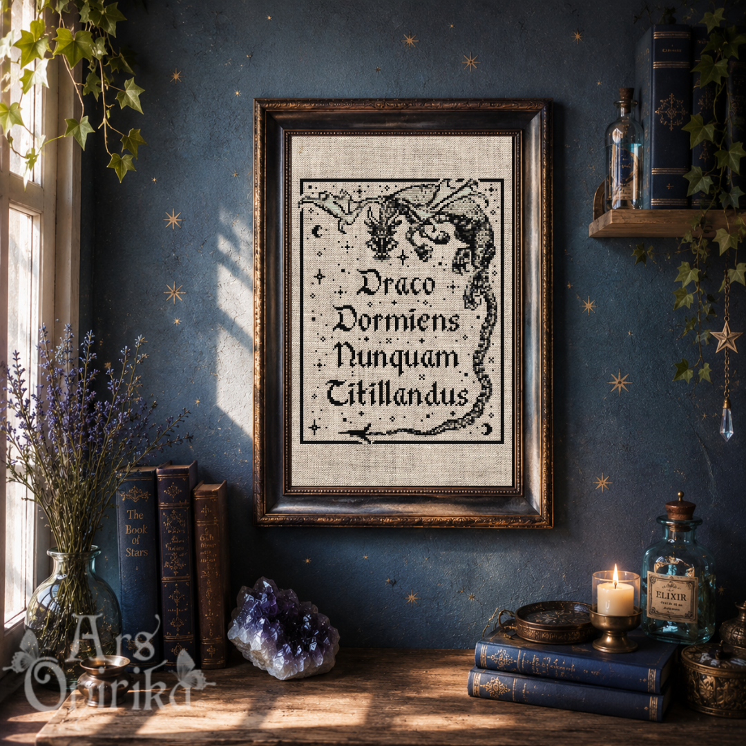 Draco Dormiens - Cross Stitch Pattern
