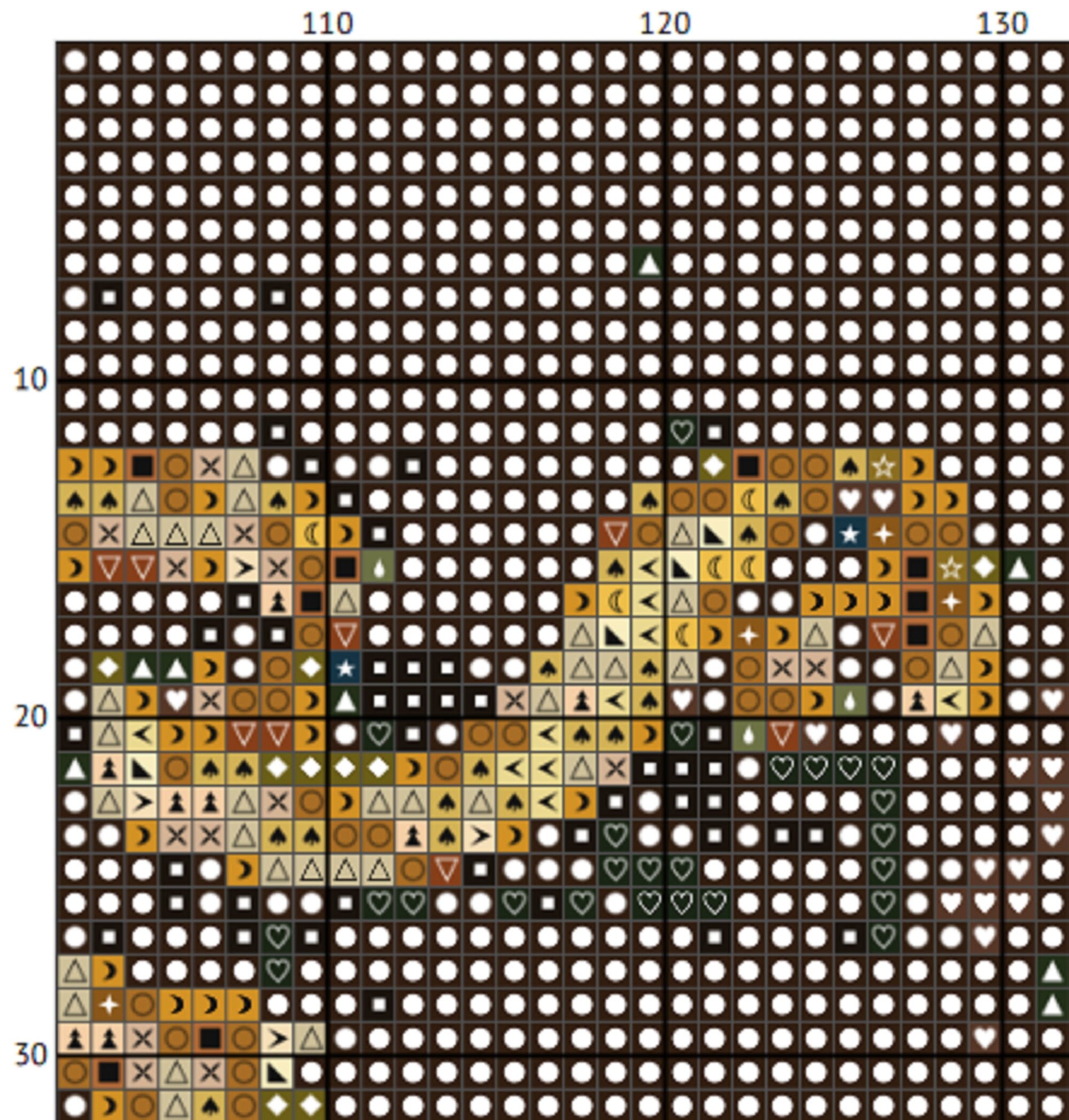 Love Spell Cross Stitch Pattern – Classical Art (PDF) - ADVANCED LEVEL