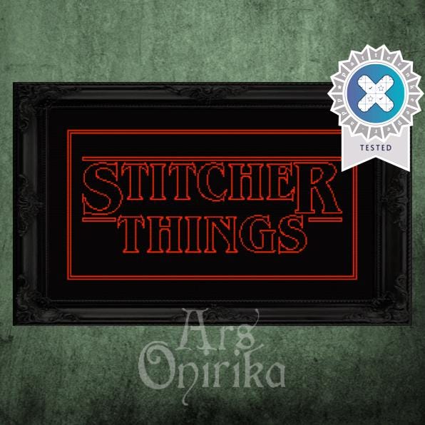 Stitcher Things Cross Stitch Pattern (PDF) - EASY LEVEL