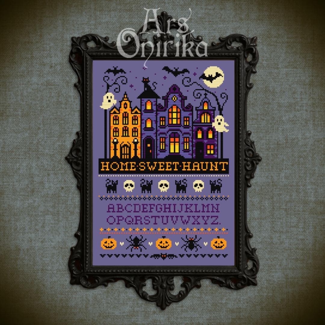 Halloween Cross Stitch Pattern BUNDLE – Gothic, Spooky Designs (PDF)