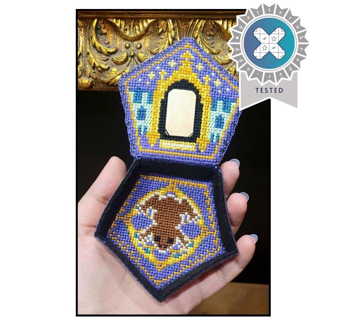 3D Magic Chocolate Frog Box - Cross Stitch Pattern (PDF) - INTERMEDIATE LEVEL