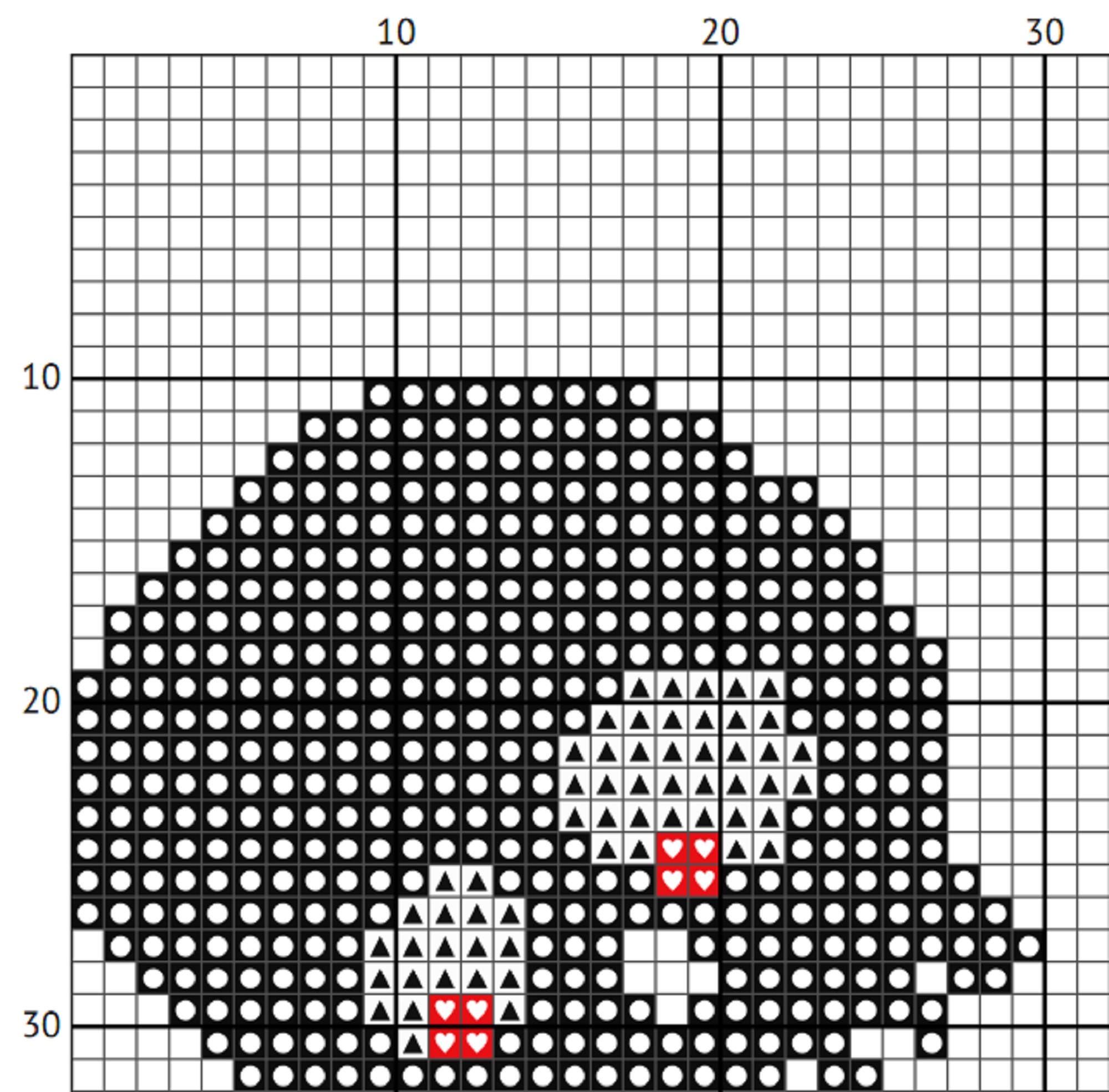 Beetle Juice Creepy Cross Stitch Pattern - Nightmare Burton Halloween (PDF) - EASY LEVEL