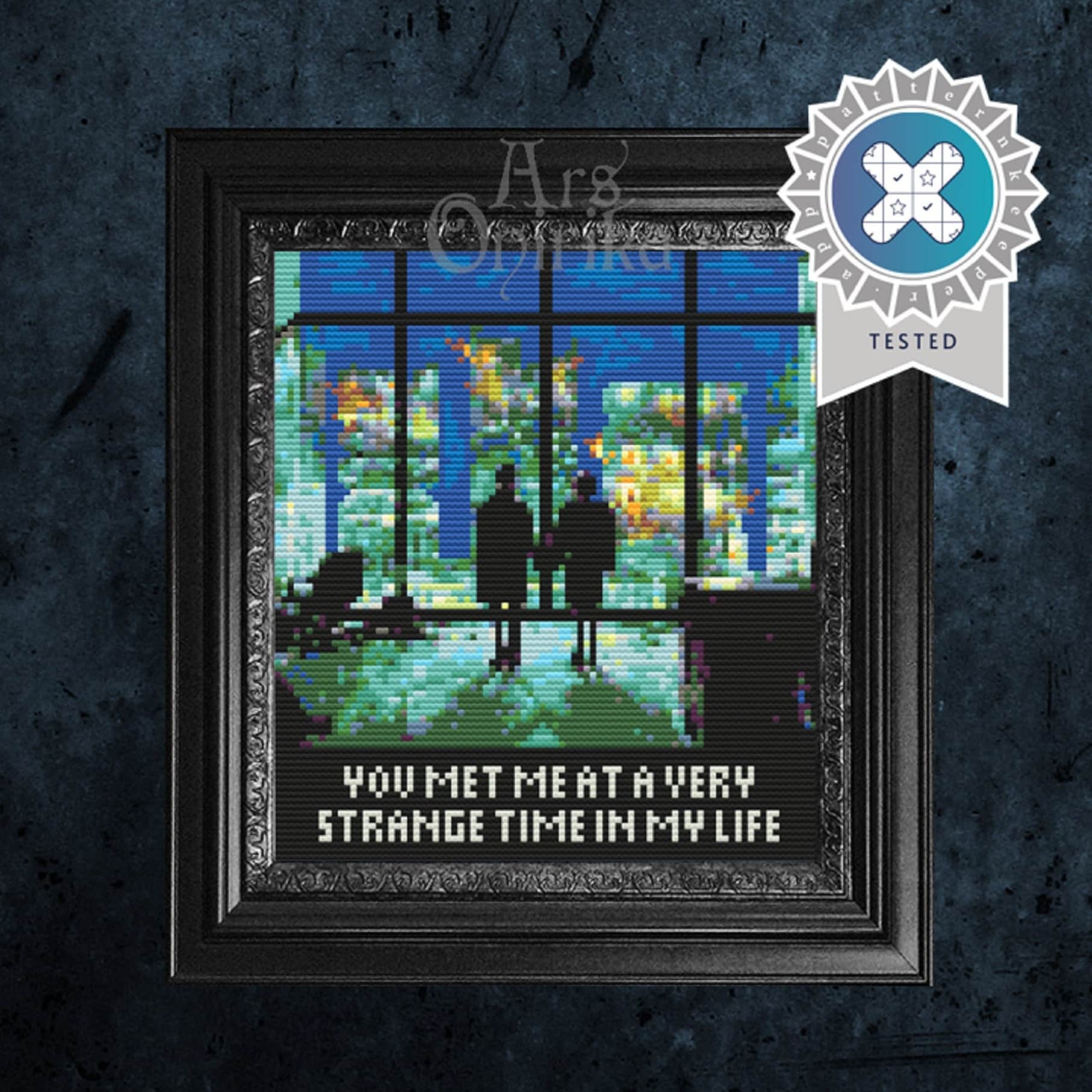 Fight Club Cross Stitch Pattern - Movie Quote Embroidery (PDF) - INTERMEDIATE LEVEL