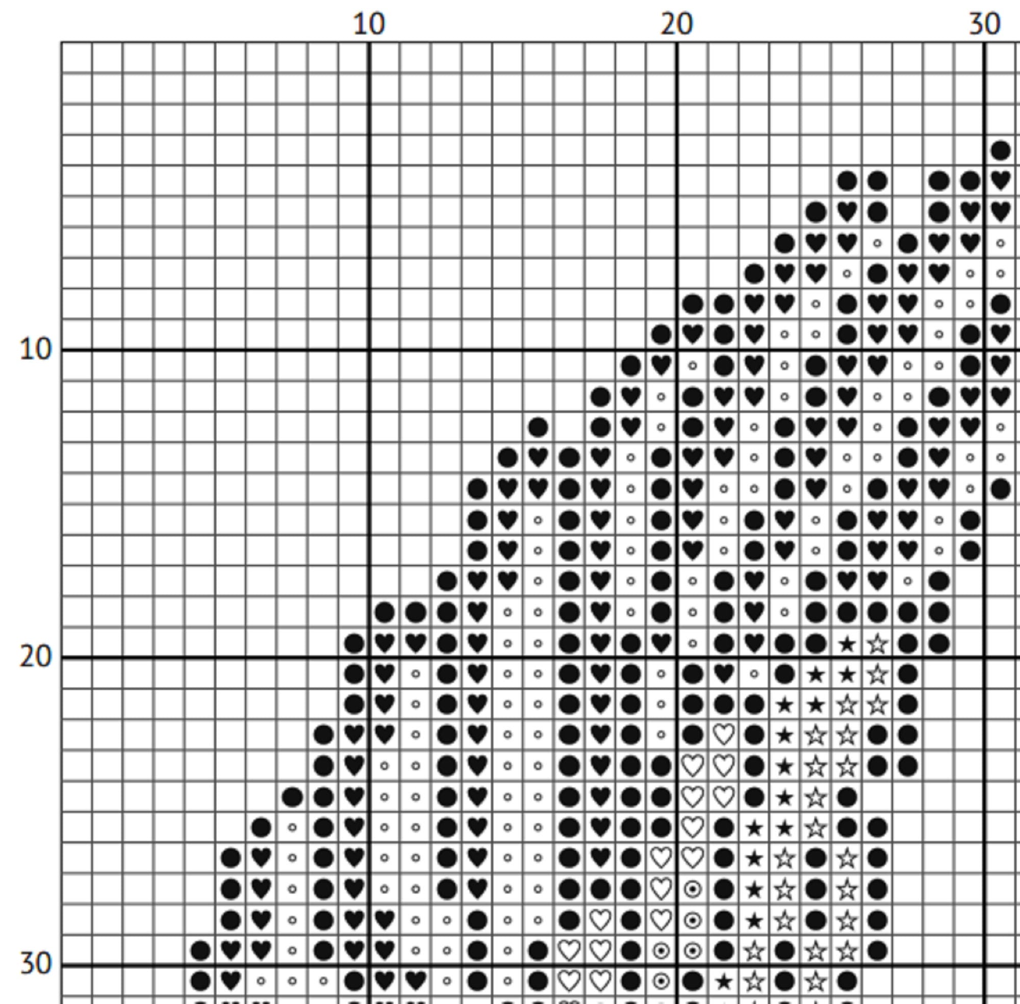 Egyptian Scarab Cross Stitch Pattern – Sacred Beetle Amulet - EASY LEVEL