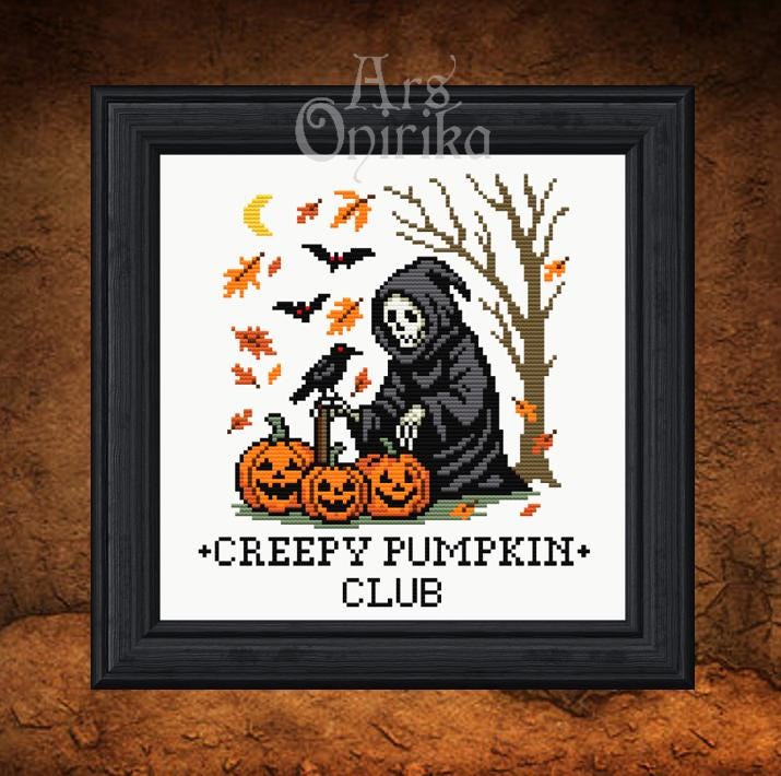 Halloween Cross Stitch Pattern BUNDLE – Gothic, Spooky Designs (PDF)