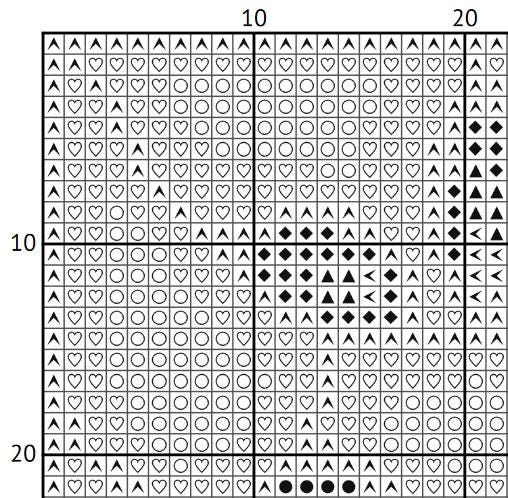 Stained Glass Rose - Cross Stitch Pattern - EASY LEVEL