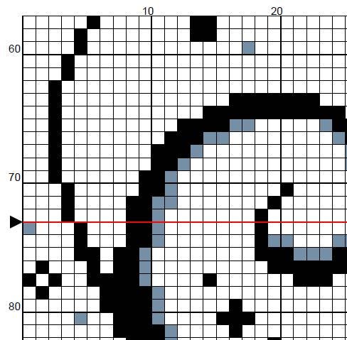 Patronus Cross Stitch Pattern (PDF) - EASY LEVEL