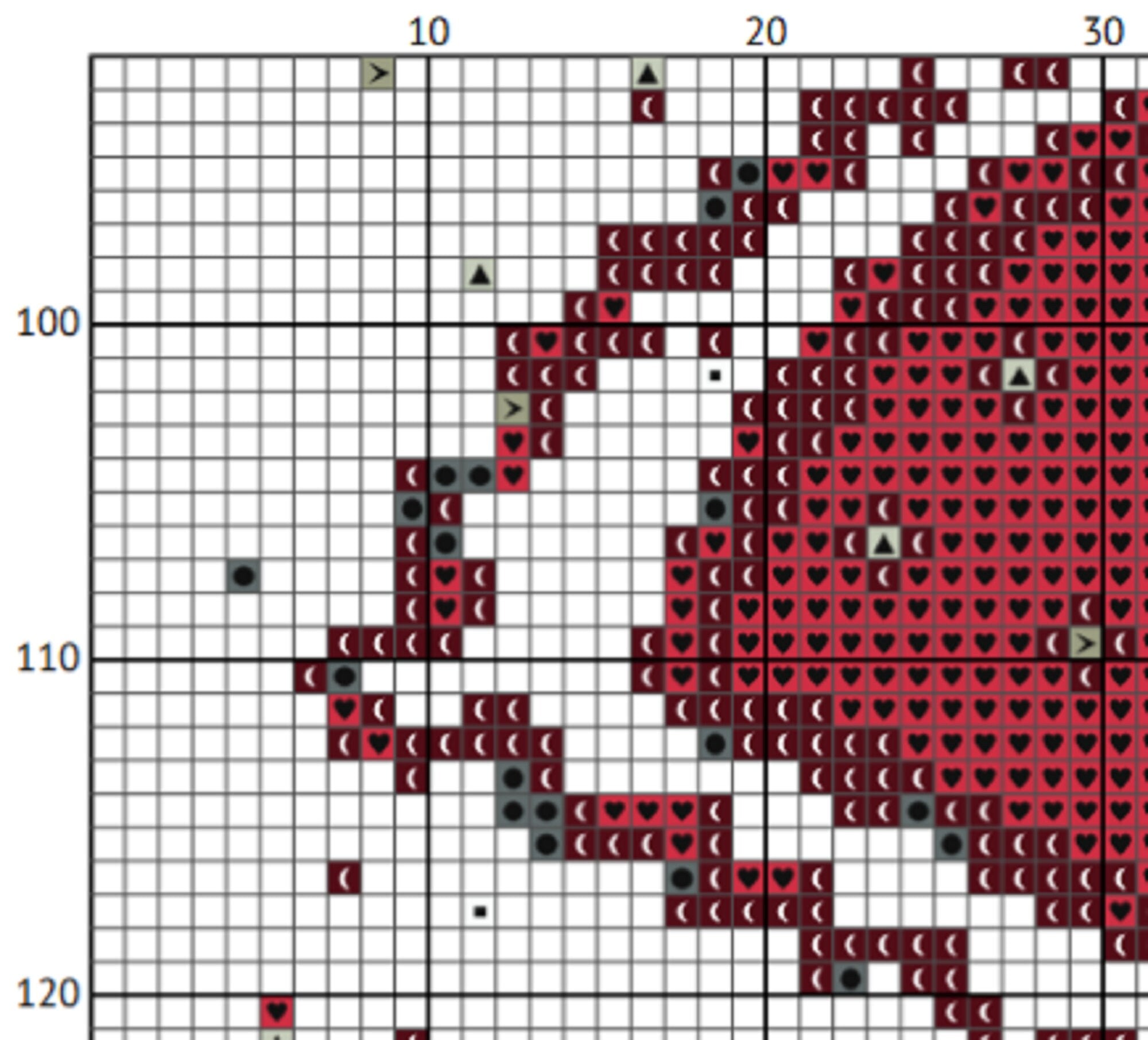 Zoltar Machine Cross Stitch Pattern – Retro Arcade Fortune Teller (PDF) - INTERMEDIATE LEVEL