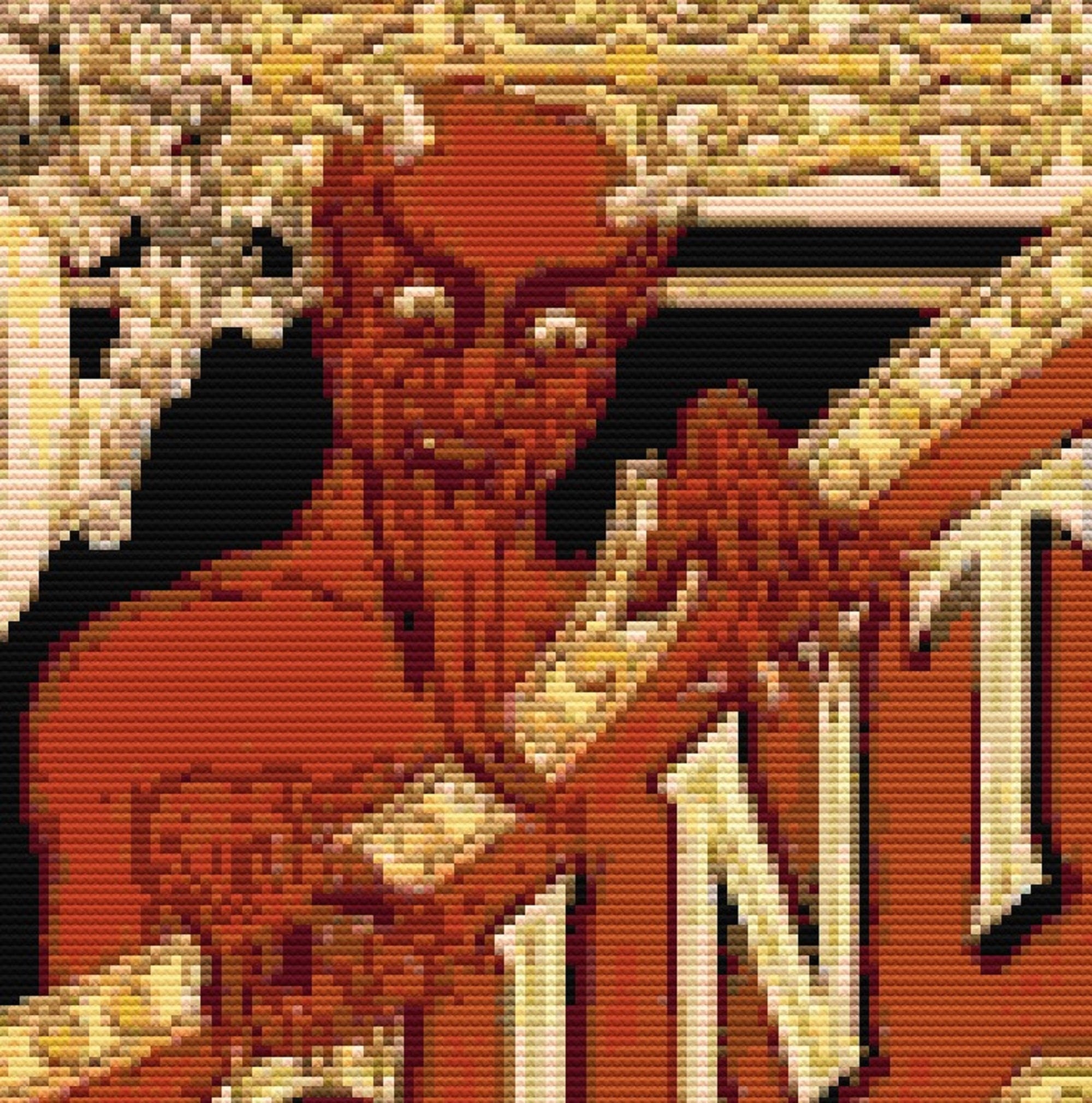 Absinthe Cross Stitch Pattern - Art Nouveau Poster - ADVANCED LEVEL