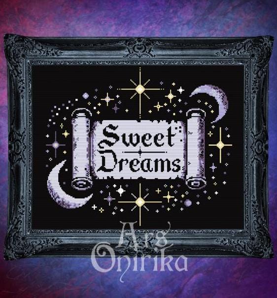 Sweet Dreams Cross Stitch Pattern (PDF) - EASY LEVEL