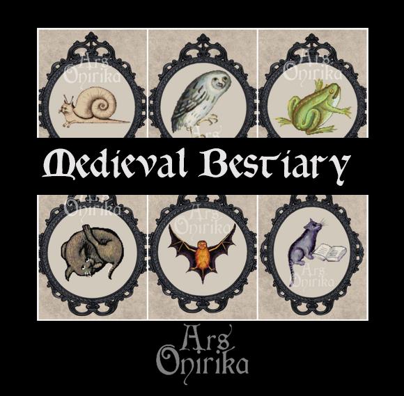 Medieval Bestiary Bundle – 6 Cross Stitch Patterns (PDF) - EASY LEVEL