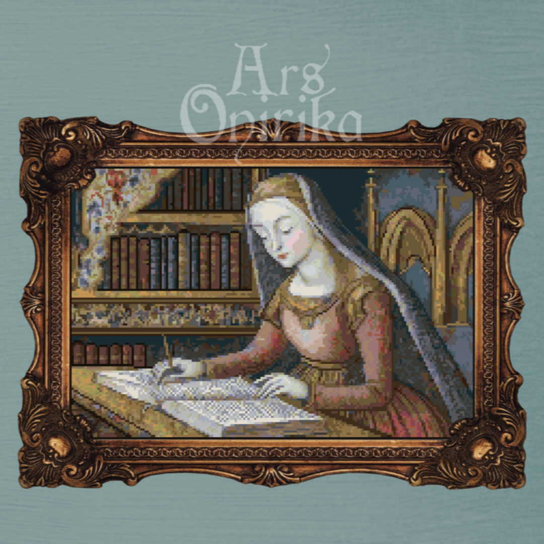 🪶Christine de Pizan – A Timeless Tribute in Thread 🪡