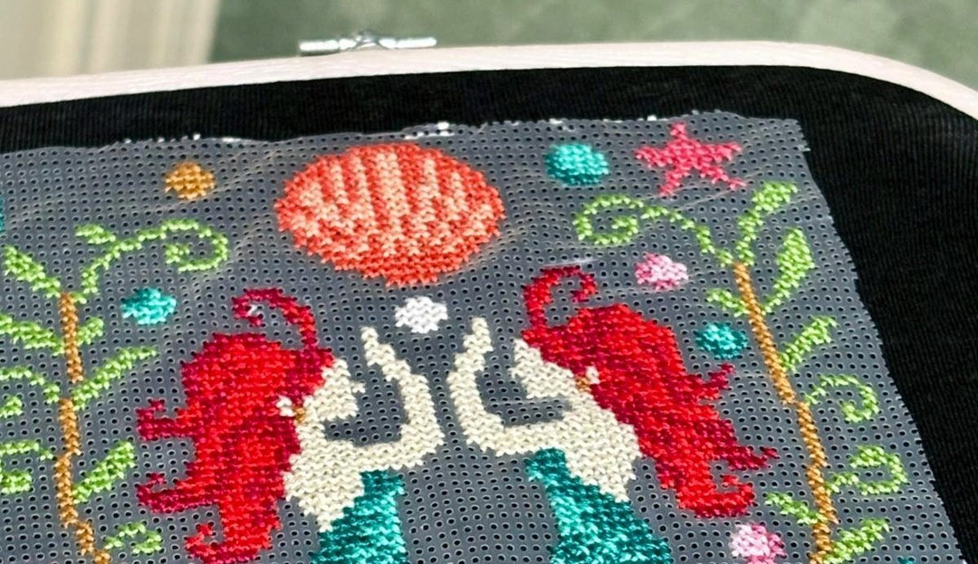 How to Cross-Stitch on a 100% Cotton T-shirt in 7 steps!🪡