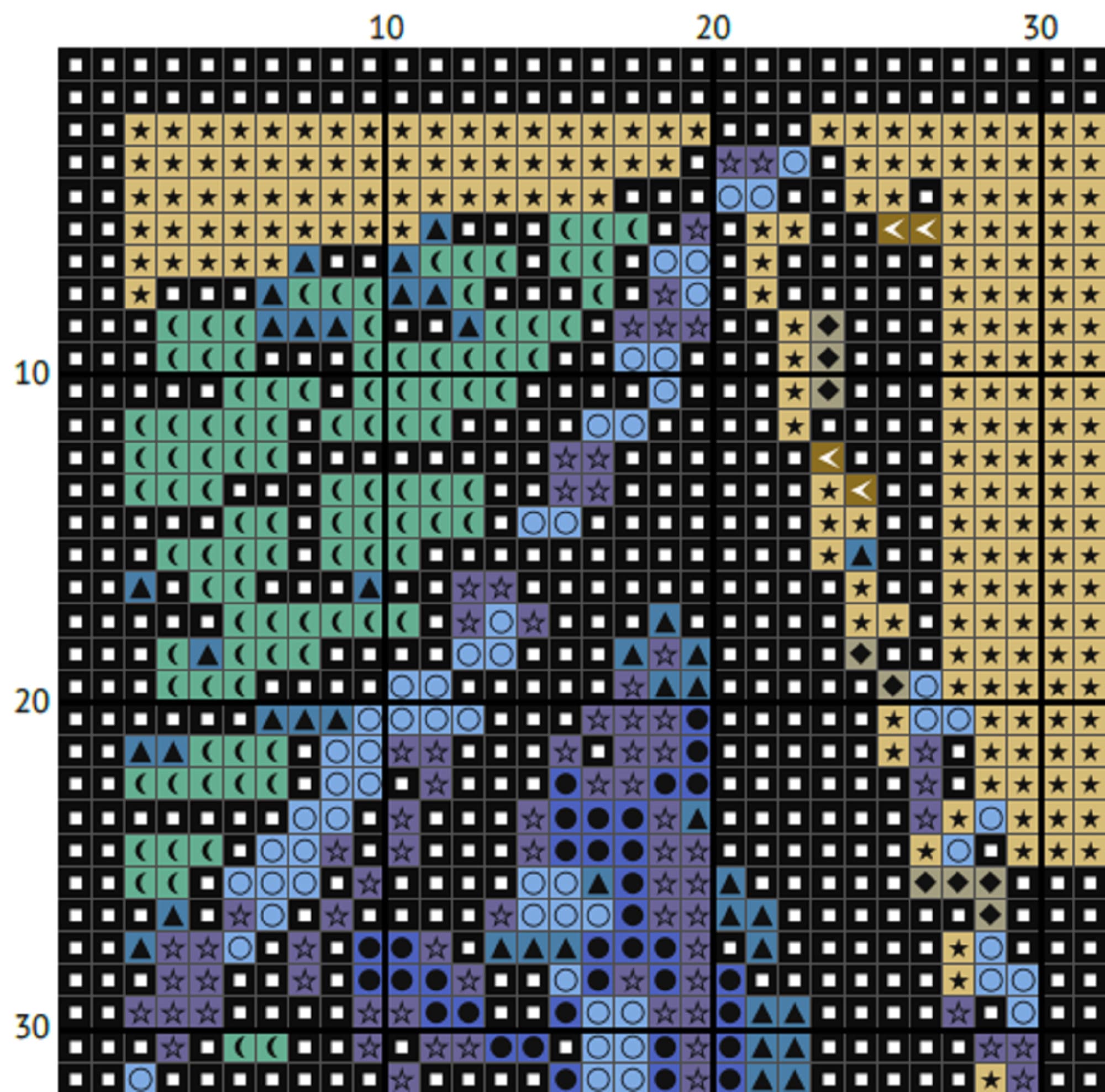 Fantasy Alley Cross Stitch Pattern (PDF) – Magical HP Scene - INTERMEDIATE LEVEL