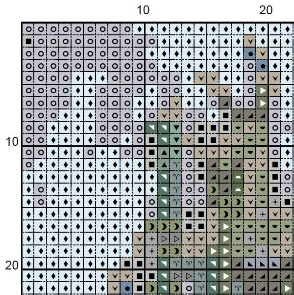 Monet Water Lilies Cross Stitch Pattern - Classic Art (PDF) - ADVANCED LEVEL