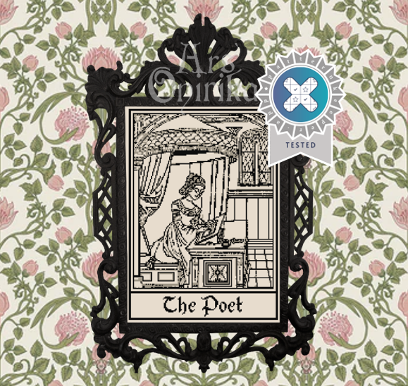 Medieval Poet Cross Stitch Pattern – Scriptorium Embroidery Design (PDF) - INTERMEDIATE LEVEL