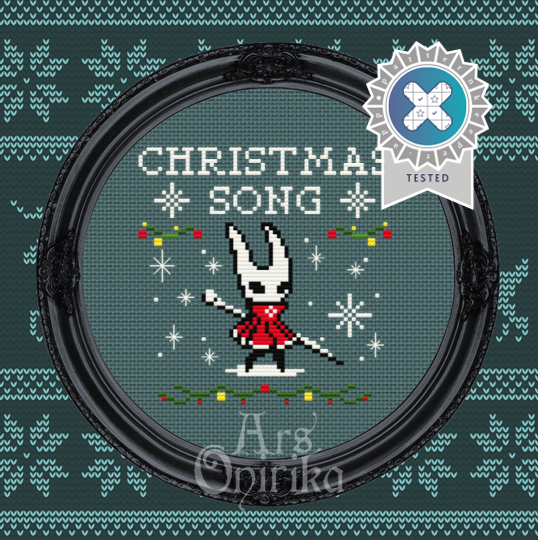 Christmas Song Cross Stitch Pattern – Hollow Fantasy Gamer (PDF)