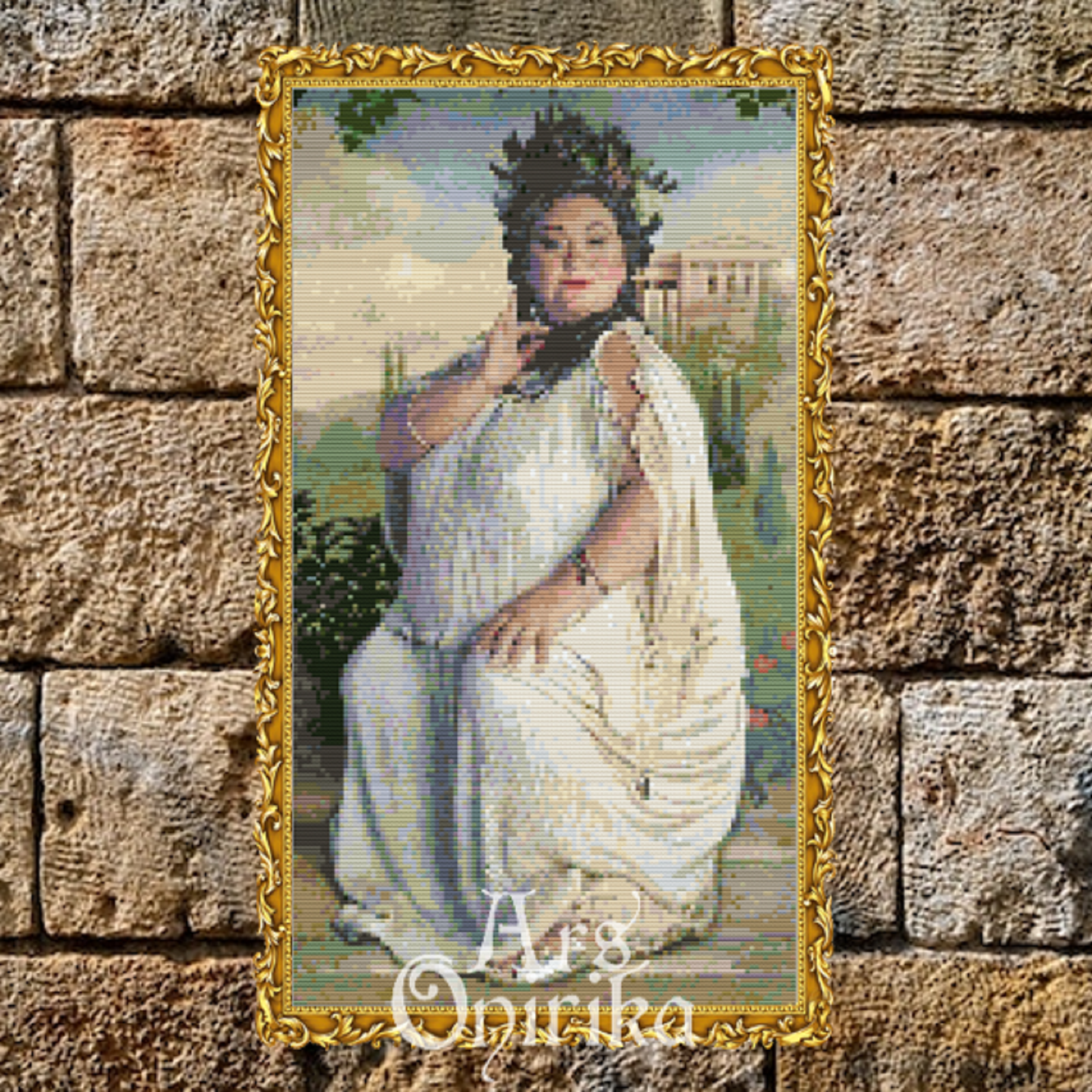 Fat Lady Portrait Cross Stitch Pattern (PDF) - Magic School - ADVANCED LEVEL