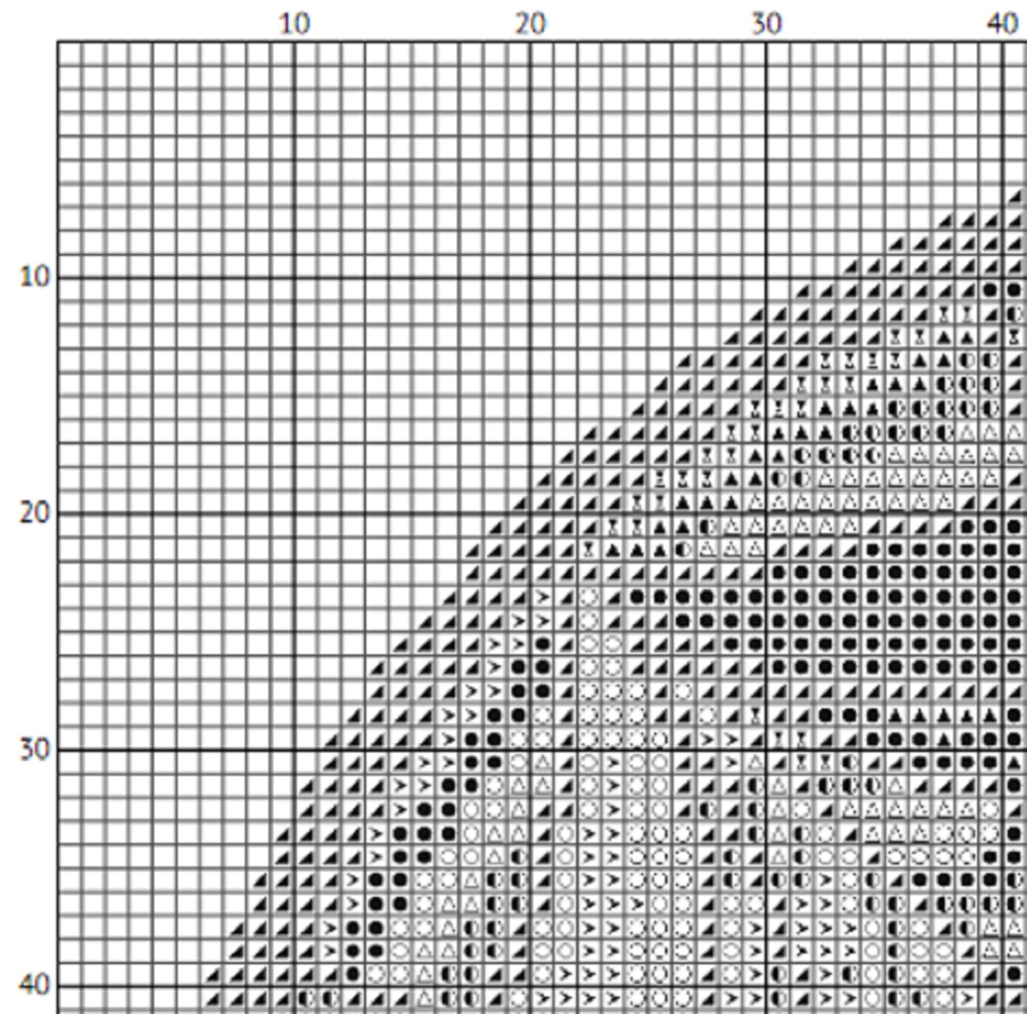 Gothic Stained Glass Wednesday Window Cross Stitch Pattern (PDF) - EASY LEVEL
